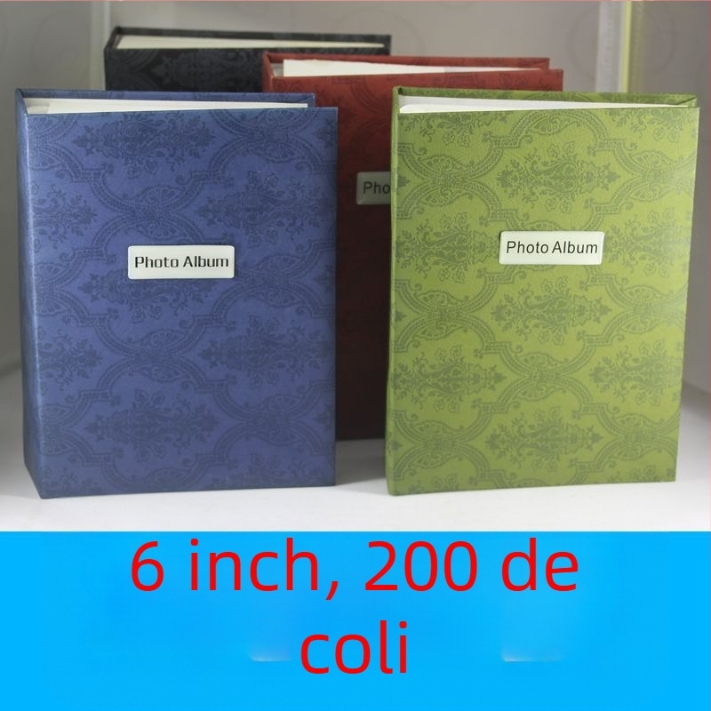 Noul album foto de 6 inch, 200 de fotografii, album cu pagini intercalate, album de familie, cadou de absolvire