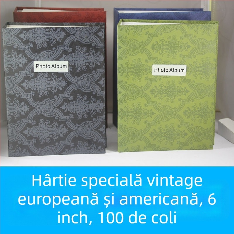 Noul album foto de 6 inch, 200 de fotografii, album cu pagini intercalate, album de familie, cadou de absolvire