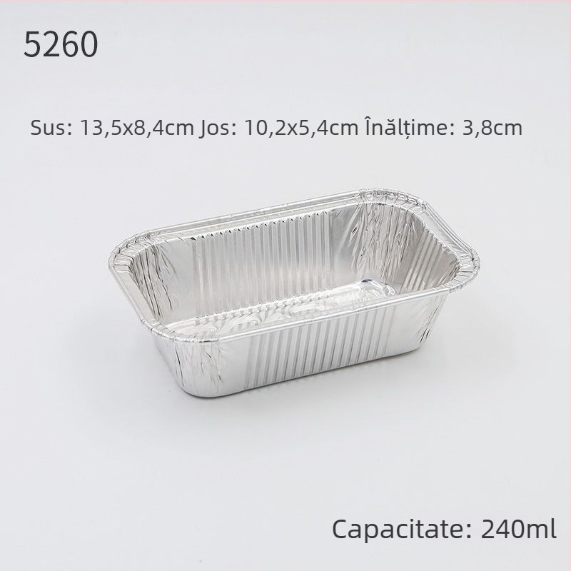 Formă de tartă din folie de aluminiu, unică folosință, pentru tartă cu porumb