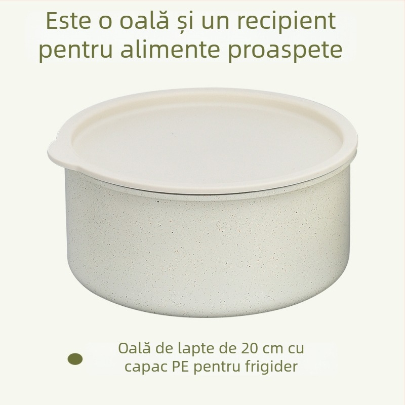Set de 6 oale cu mâner detașabil – vase antiaderente din aluminiu pentru casă și camping