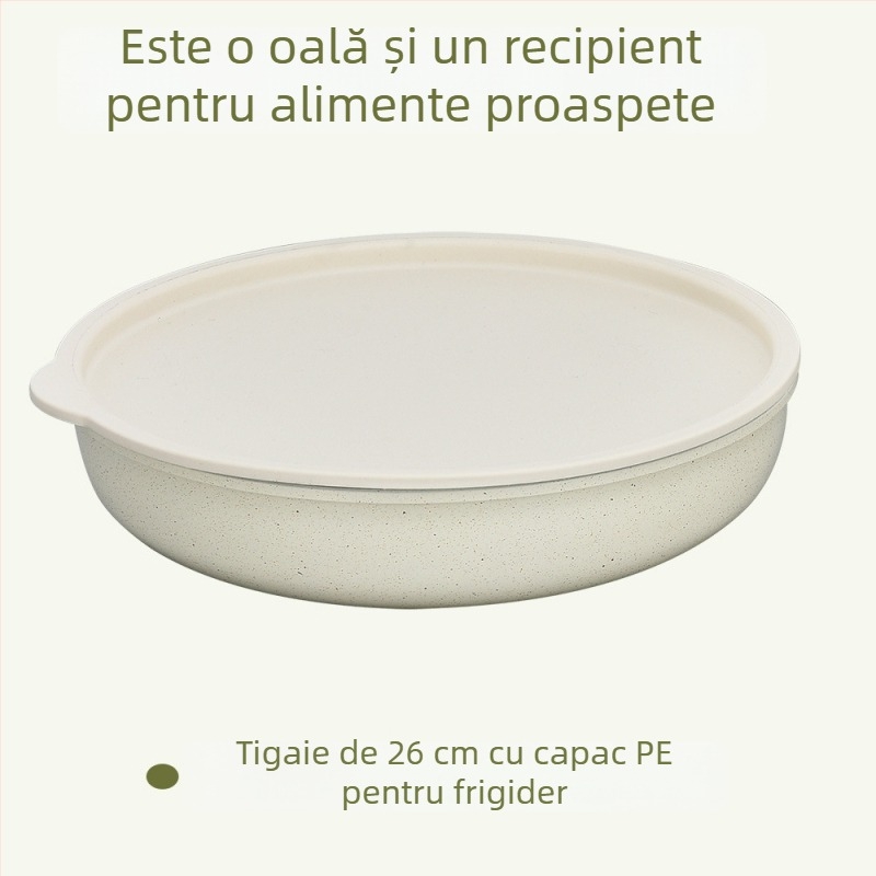 Set de 6 oale cu mâner detașabil – vase antiaderente din aluminiu pentru casă și camping
