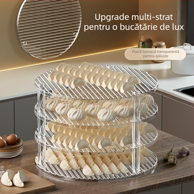 Farfurie pentru colțunași cu capac și tavă – set minimalist pentru pregătire acasă a colțunașilor