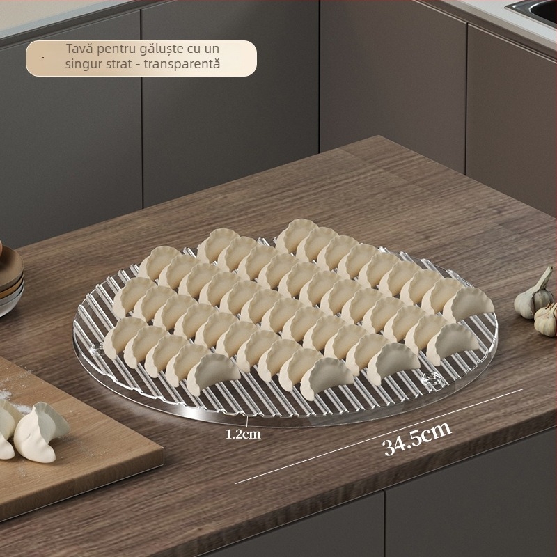 Farfurie pentru colțunași cu capac și tavă – set minimalist pentru pregătire acasă a colțunașilor