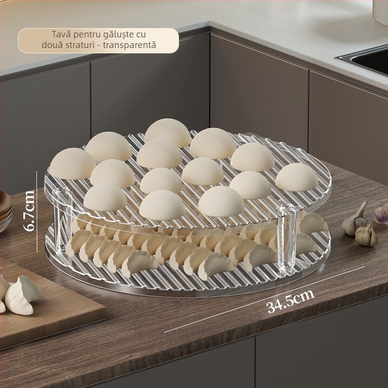 Farfurie pentru colțunași cu capac și tavă – set minimalist pentru pregătire acasă a colțunașilor