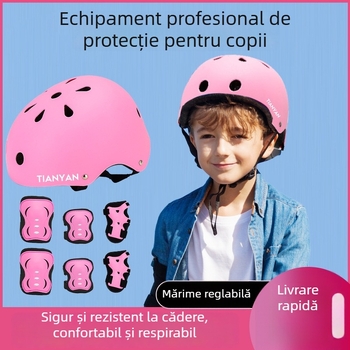 Set nou de protecție pentru copii pentru bicicletă cu balans: cască și protecții pentru șold, încheieturi, coate, genunchi și gleznă pentru patinaj și alpinism