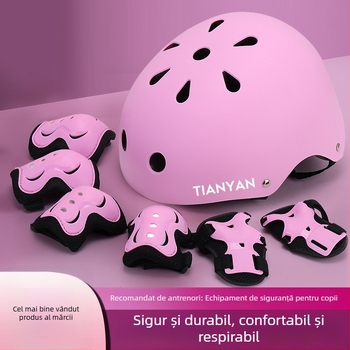 Set nou de protecție pentru copii pentru bicicletă cu balans: cască și protecții pentru șold, încheieturi, coate, genunchi și gleznă pentru patinaj și alpinism