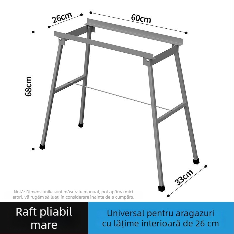 Suport pliabil pentru grătar cu capac pentru gătit lent, conductă înălțată și poliță de depozitare