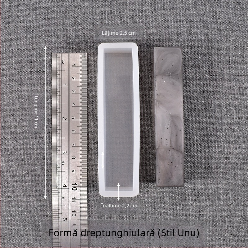 Formă din silicon pentru rășină cristalină DIY — dreptunghiular pentru insecte, plante și flori, formă pătrată cu finisaj oglindă