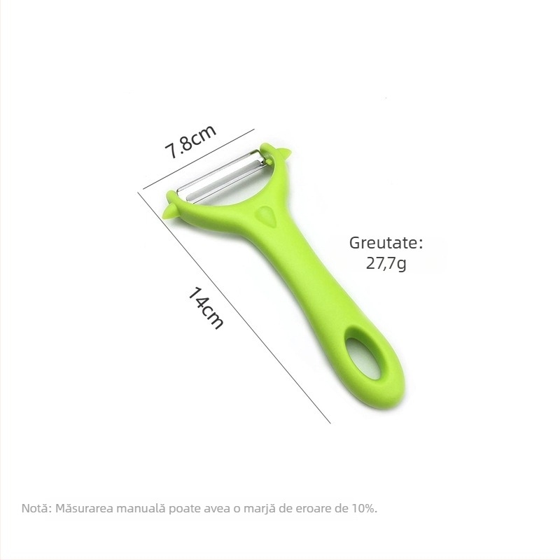 Curățător din oțel inoxidabil în formă de picătură de apă, pentru fructe și legume, unelte de bucătărie pentru curățat castraveți și cartofi