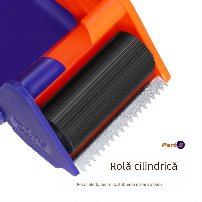 Dispenser de bandă transparentă cu cutter pentru sigilare