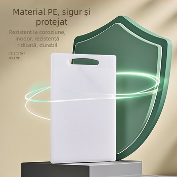 Tocător din plastic pentru bucătărie, antibacterian, rezistent la mucegai, îngroșat, pentru legume și fructe, cu două fețe, antiderapant