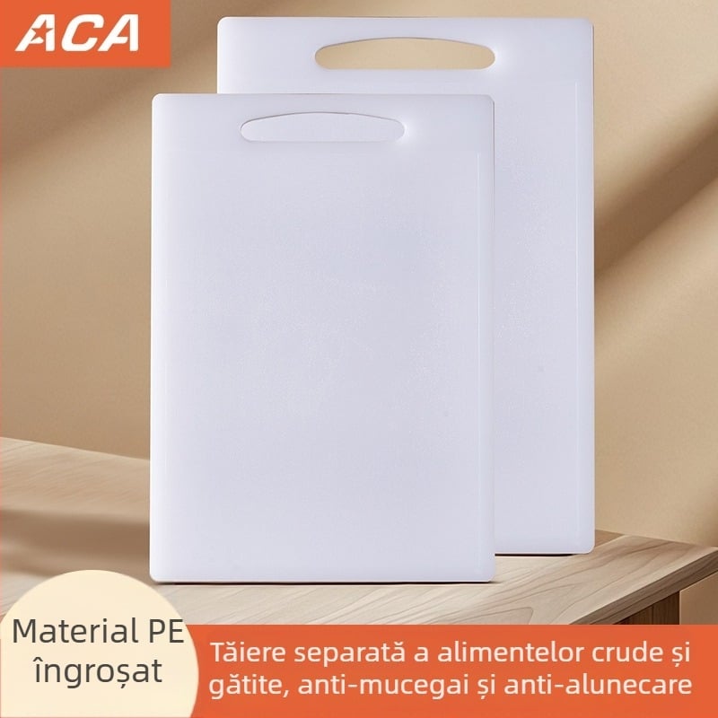 Tocător din plastic pentru bucătărie, antibacterian, rezistent la mucegai, îngroșat, pentru legume și fructe, cu două fețe, antiderapant