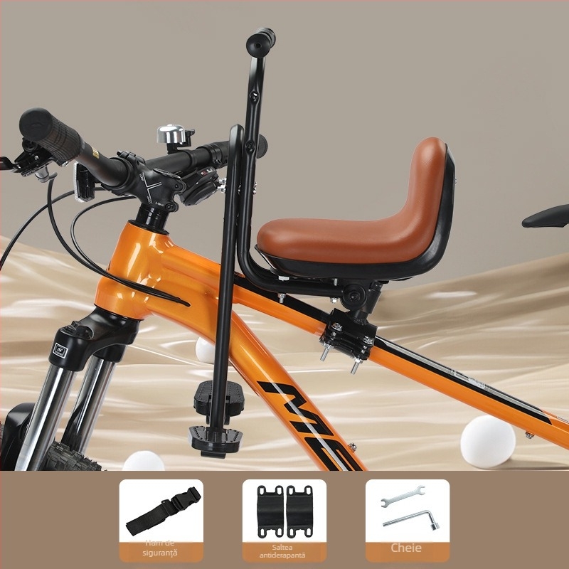 Șa frontală pentru copil pentru biciclete de munte și biciclete pliabile