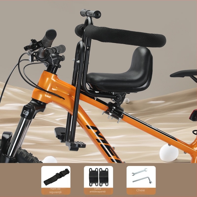 Șa frontală pentru copil pentru biciclete de munte și biciclete pliabile