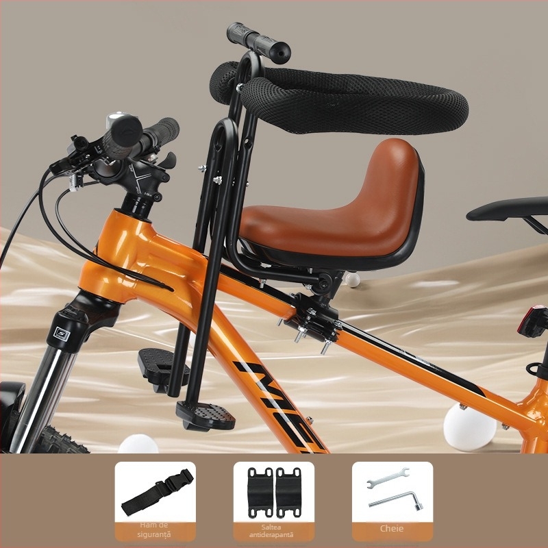 Șa frontală pentru copil pentru biciclete de munte și biciclete pliabile