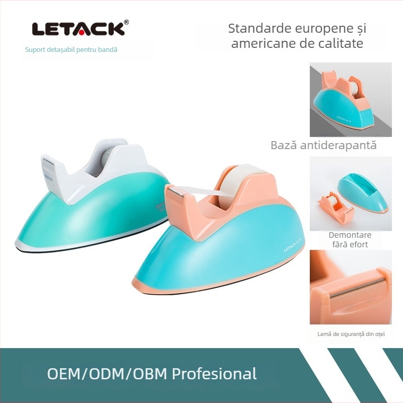 Dispenser pentru bandă Inozto, suport colorat, compact, accesoriu de birou cu logo personalizat