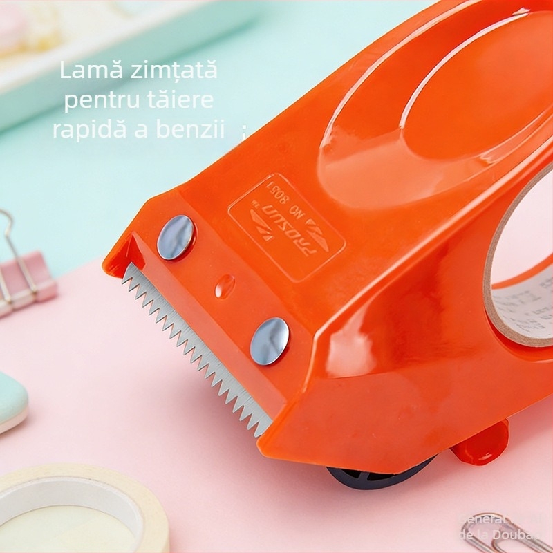 Dispozitiv de sigilare a cutiilor de 2 inch, tăietor de bandă din plastic, dispenser manual pentru bandă de ambalare, model 8051