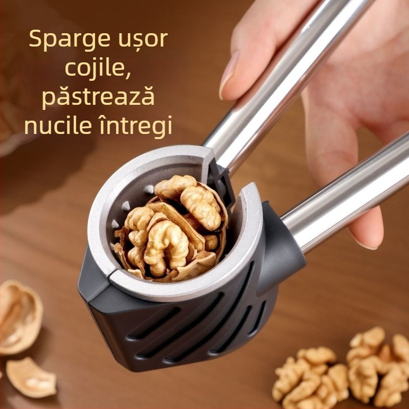 Unealtă multifuncțională pentru nuci, uz casnic, din oțel inoxidabil — deschizător de nuci și decojitor de coji