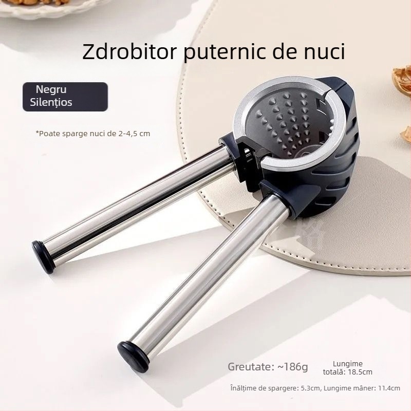 Unealtă multifuncțională pentru nuci, uz casnic, din oțel inoxidabil — deschizător de nuci și decojitor de coji