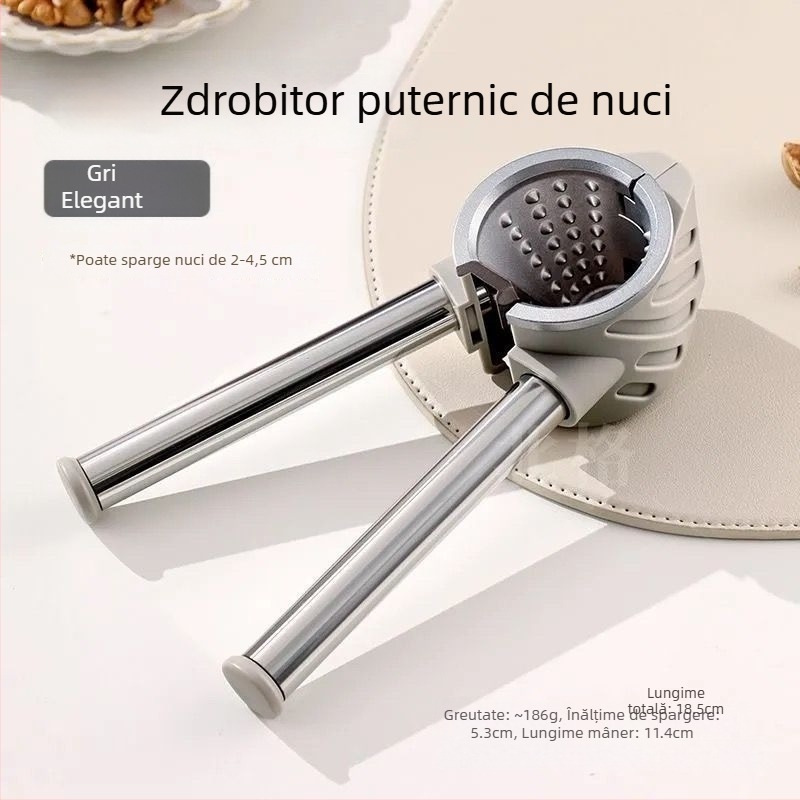 Unealtă multifuncțională pentru nuci, uz casnic, din oțel inoxidabil — deschizător de nuci și decojitor de coji
