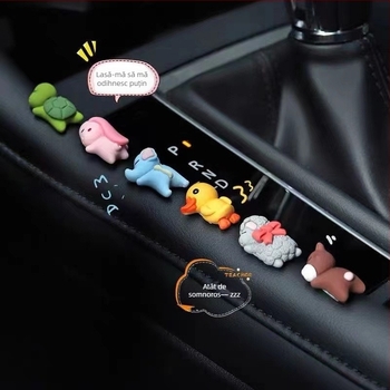 Decorațiuni pentru interior auto, ornamente pentru consola centrală, accesorii din rășină în stil desen animat