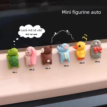 Decorațiuni pentru interior auto, ornamente pentru consola centrală, accesorii din rășină în stil desen animat