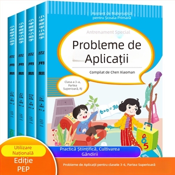 Probleme de matematică cu aplicații pentru clasele 3–6, ediție color, exerciții de pregătire conforme cu programa