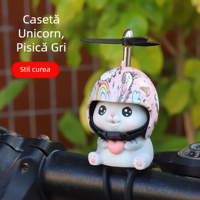 Decorațiune pentru motocicletă: pluș pisicuță din cauciuc, cu motiv dragonfly, accesoriu pentru cască ce luminează