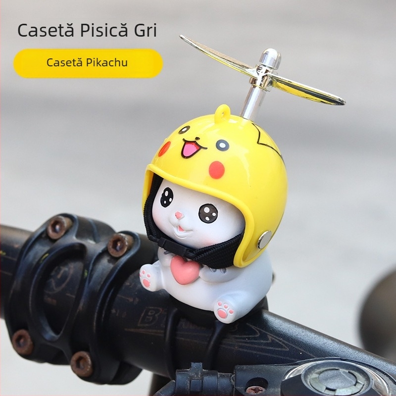 Decorațiune pentru motocicletă: pluș pisicuță din cauciuc, cu motiv dragonfly, accesoriu pentru cască ce luminează