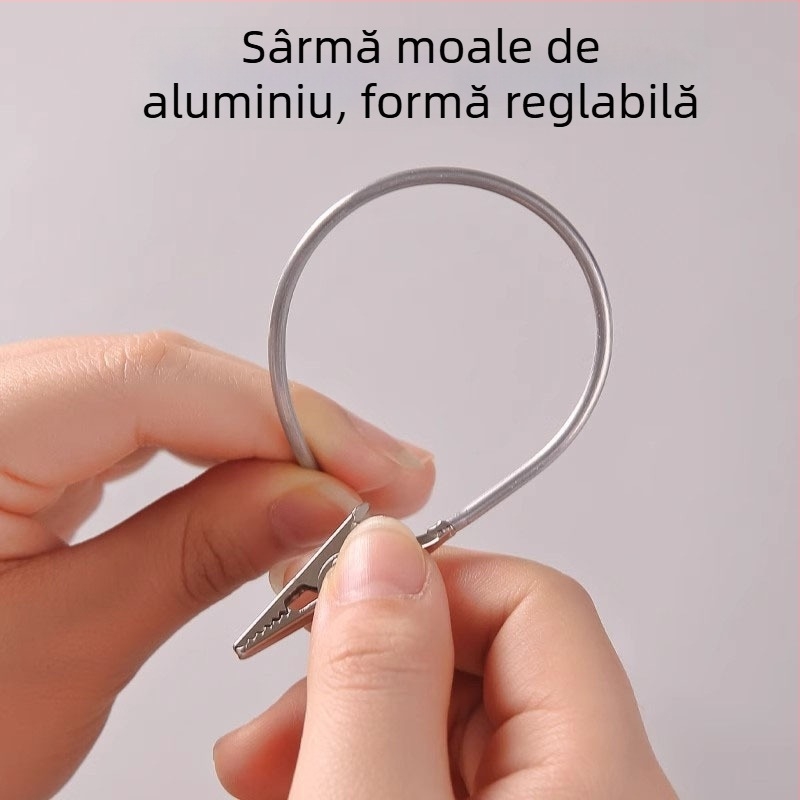 Suport dublu pentru Țânțari cu clips metalic pentru carduri, cleme universal crocodil, suport pentru bețișoare de tămâie, suport pentru clip, tub flexibil extins