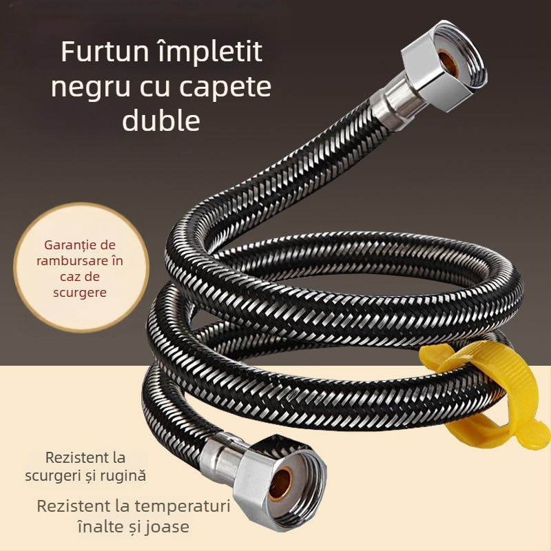 Furtun de alimentare cu apă din oțel inoxidabil 304, țesut împletit, presiune înaltă, pentru toaletă, robinet și boiler