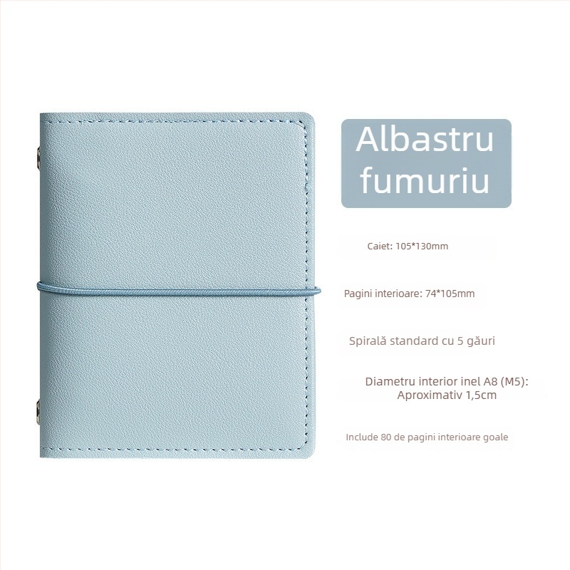 Notițe M5 Mini cu husă și curea, opțiune logo; pentru elevi – desen și caiet cu foi detașabile