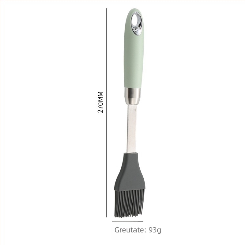 Set de patru unelte pentru cofetărie din oțel inoxidabil 304: tel pentru ouă manual, separator de albușuri, spatulă din silicon