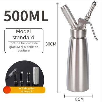 Sifon de cremă din oțel inoxidabil 304, aparat pentru frișcă și decorarea cafelei
