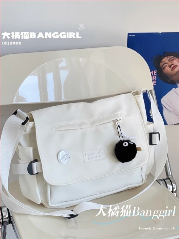 Geantă crossbody în stil Harajuku Ins, uni sex, culoare solidă, pentru studenți