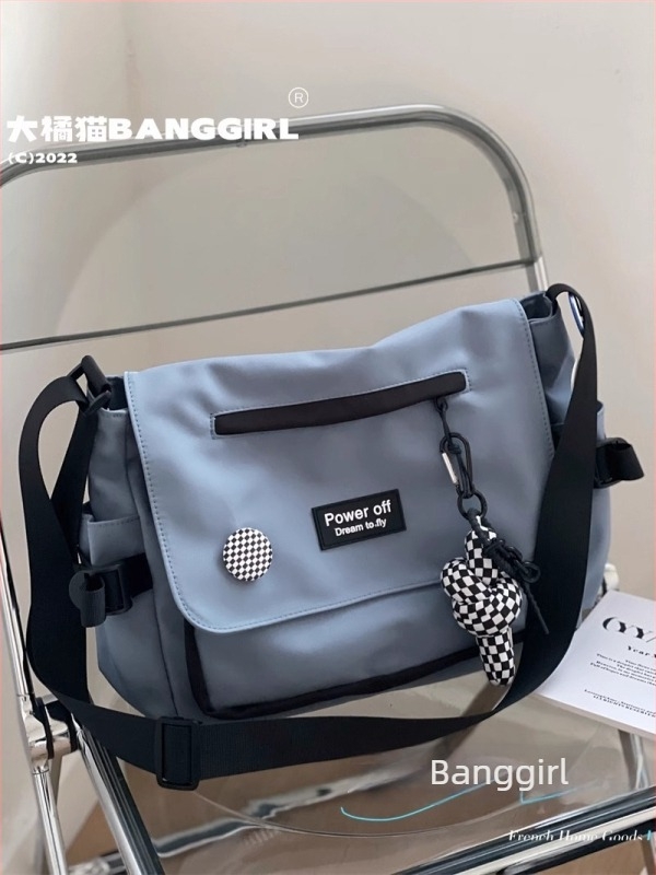 Geantă crossbody în stil Harajuku Ins, uni sex, culoare solidă, pentru studenți