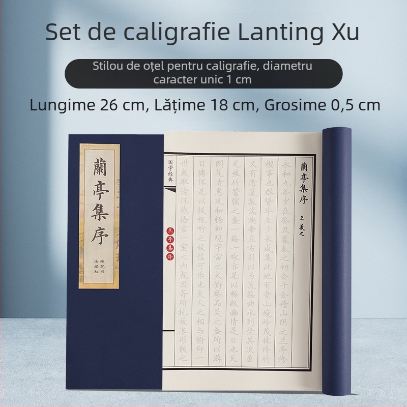 Shanglinfu Carte de exerciții pentru caligrafie pentru adulți cu pix dur – Scriere regulată, Slim Gold stil