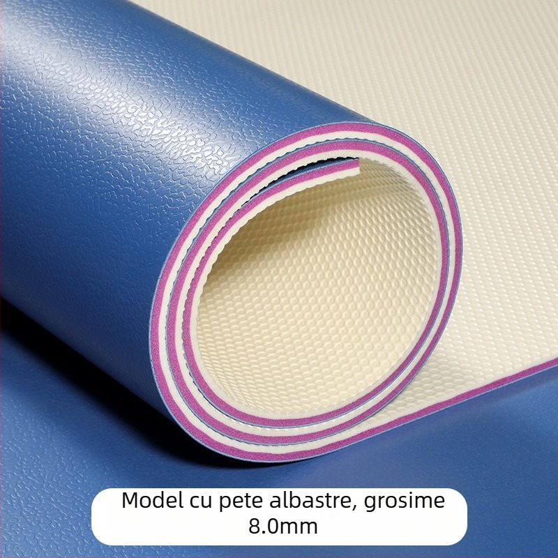 Podea sportivă din cauciuc, antiderapantă și cu absorbție a șocurilor, cu model pietre prețioase, pentru sălile de tenis de masă, badminton și sala de sport