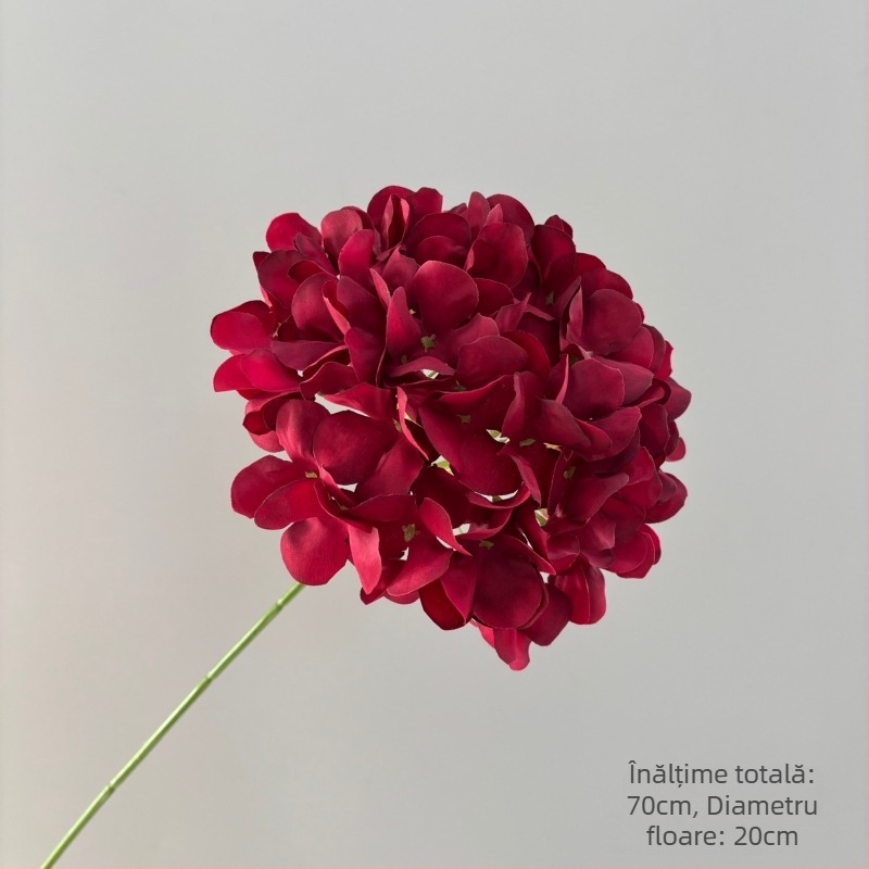 72 de flori hortensie artificiale pe bețe, pentru decor de nuntă și amenajări de hotel