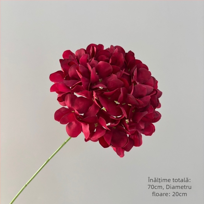 72 de flori hortensie artificiale pe bețe, pentru decor de nuntă și amenajări de hotel