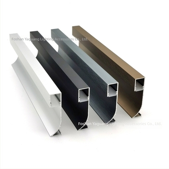 Kit canal din aluminiu pentru bandă LED, bandă LED rigidă, carcasa canalului de iluminat pentru mobilier, înălțime 50 mm