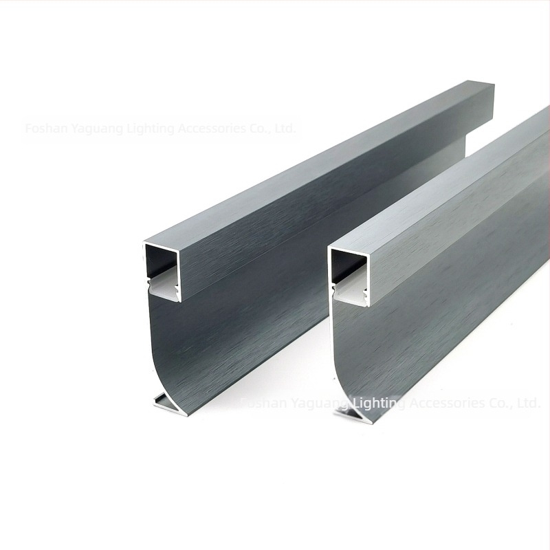 Kit canal din aluminiu pentru bandă LED, bandă LED rigidă, carcasa canalului de iluminat pentru mobilier, înălțime 50 mm