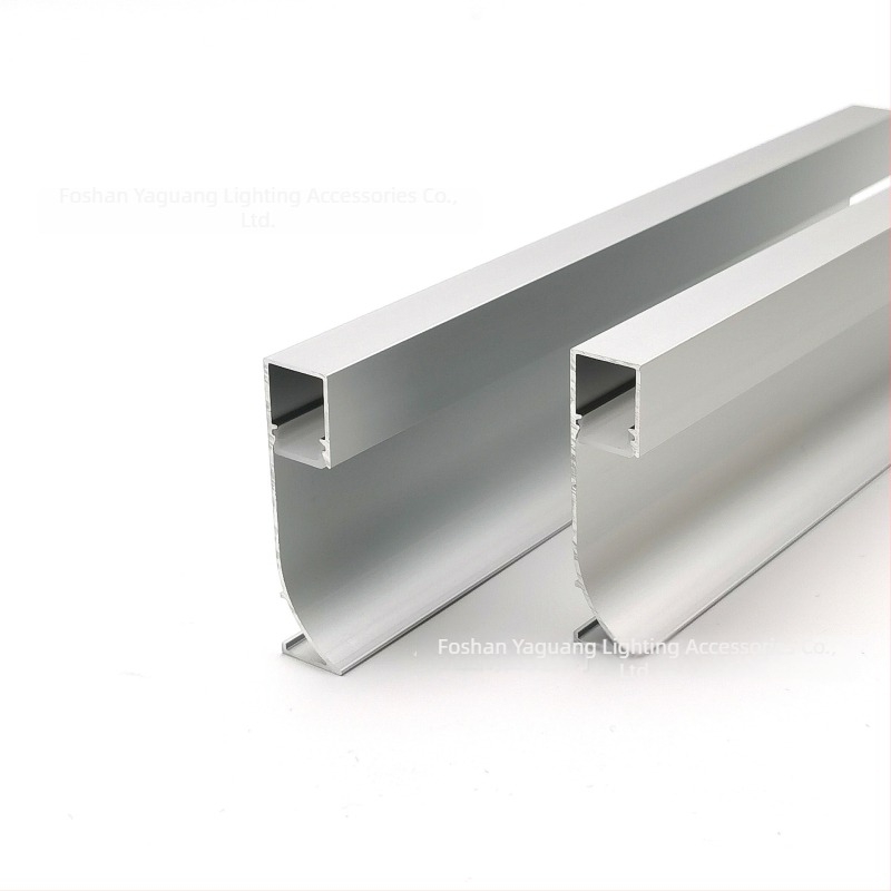 Kit canal din aluminiu pentru bandă LED, bandă LED rigidă, carcasa canalului de iluminat pentru mobilier, înălțime 50 mm