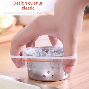 Filtru de chiuvetă de bucătărie, de unică utilizare, pentru captarea resturilor și protecția conductelor