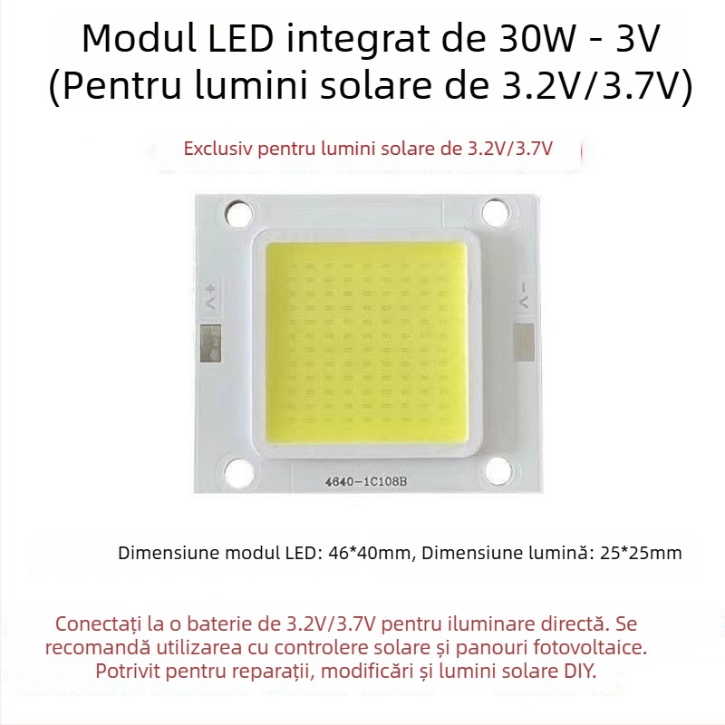 Guanyi lampă stradală solară, fără driver, panou LED încorporat, 30W/50W