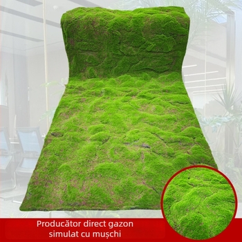 Covor iarbă sintetică cu textură concav-convexă, mușchi artificial, covoraș din bumbac perlă, pentru terenuri sportive în aer liber, podea verde artificială