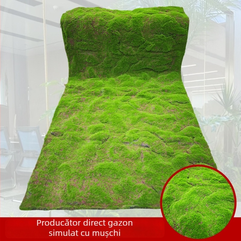 Covor iarbă sintetică cu textură concav-convexă, mușchi artificial, covoraș din bumbac perlă, pentru terenuri sportive în aer liber, podea verde artificială