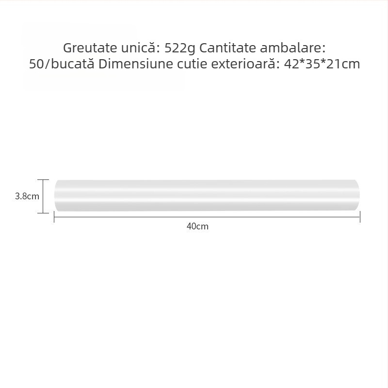 Rolă de aluat din plastic PP antiaderent pentru fondant – ustensilă de bucătărie pentru coacere acasă