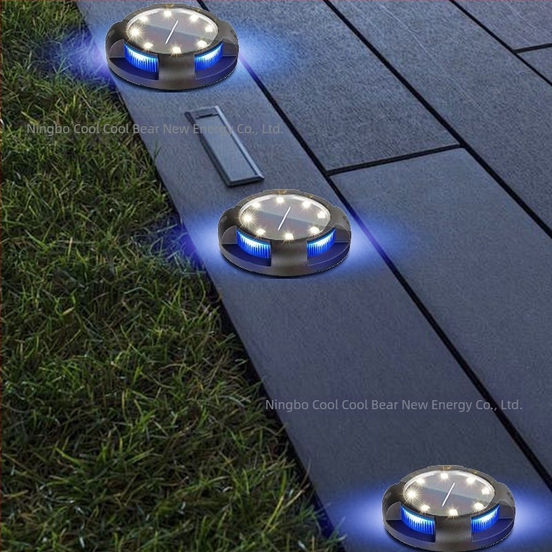 Lumină LED pentru grădină cu montaj subteran, atmosferă colorată, iluminat solar pentru terasă și gazon exterior