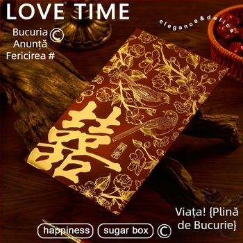 Invitații de nuntă în stil chinezesc 2025, minimalist, nișă, de înaltă calitate, inspirație pădure, invitații de logodnă, tipărite